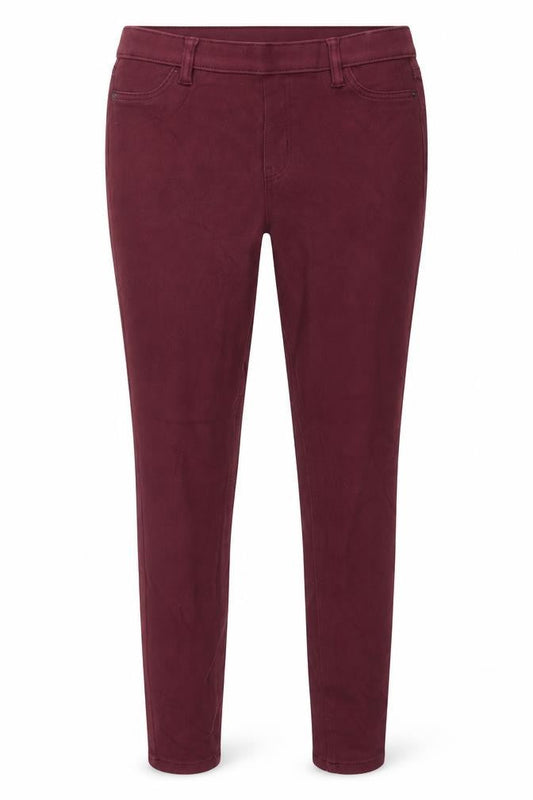 Front view of F&F women’s pink skinny jeans, size UK 10, 28-inch leg
