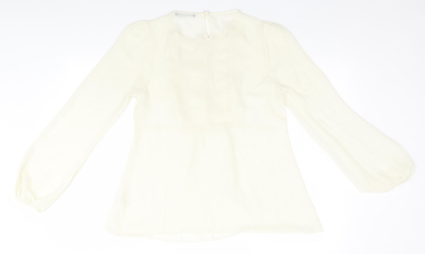 Womens UK Size 10 Atmosphere Ivory Basic Blouse