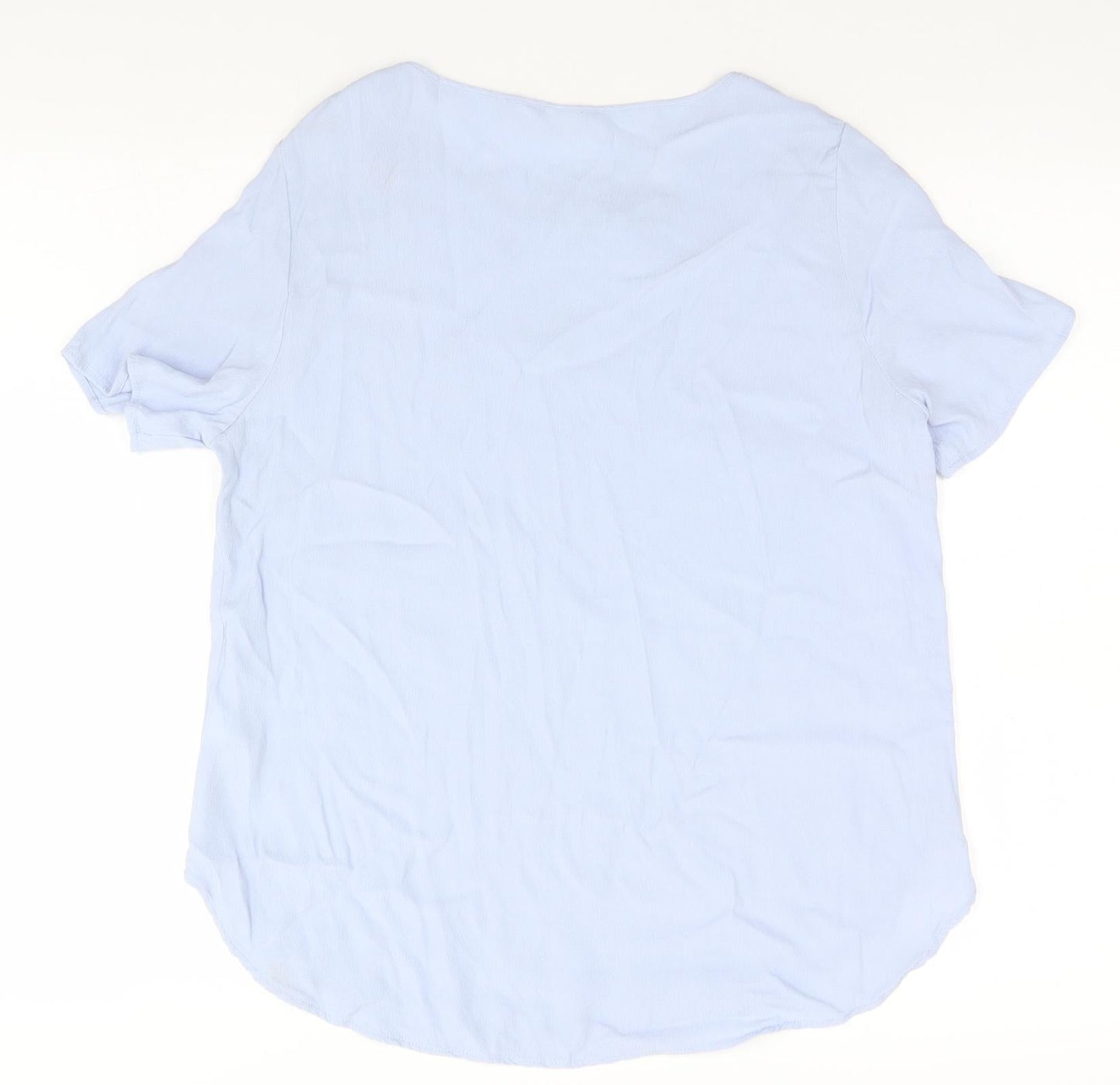 Womens UK Size  H&M Blue Basic T-Shirt