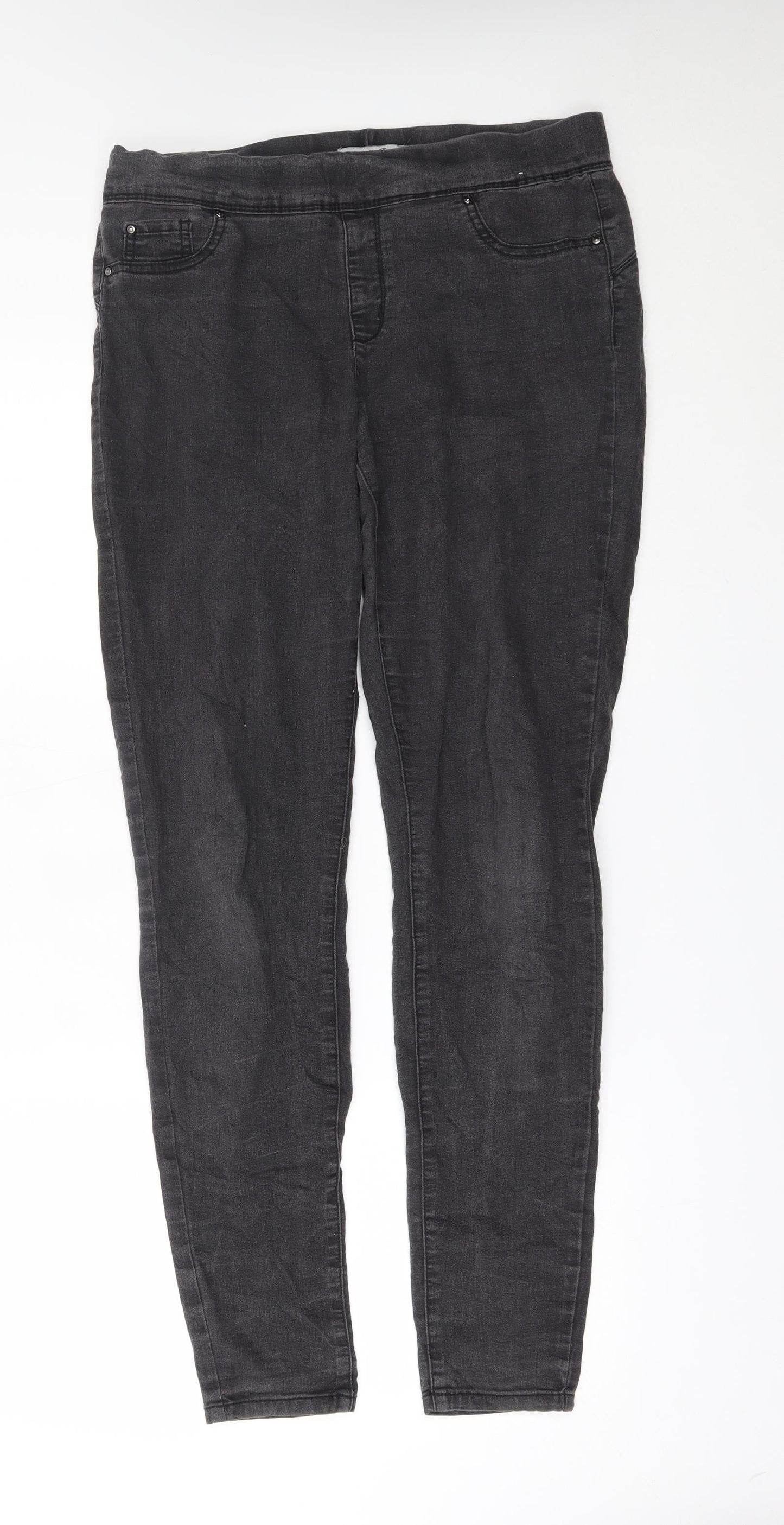 Primark Womens Grey   Jegging Jeans Size 14 L30 in -