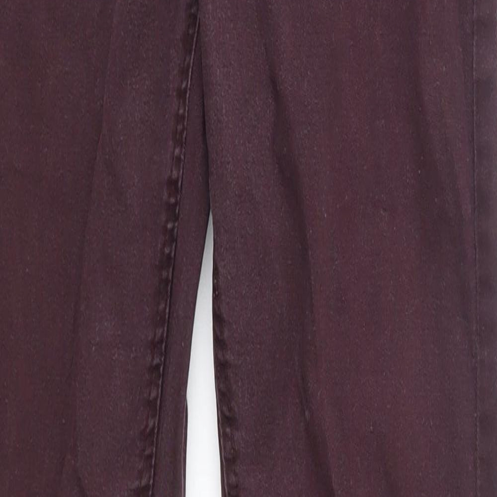 Womens UK Size 10 Preworn Regular Fit Skinny Red Jeans