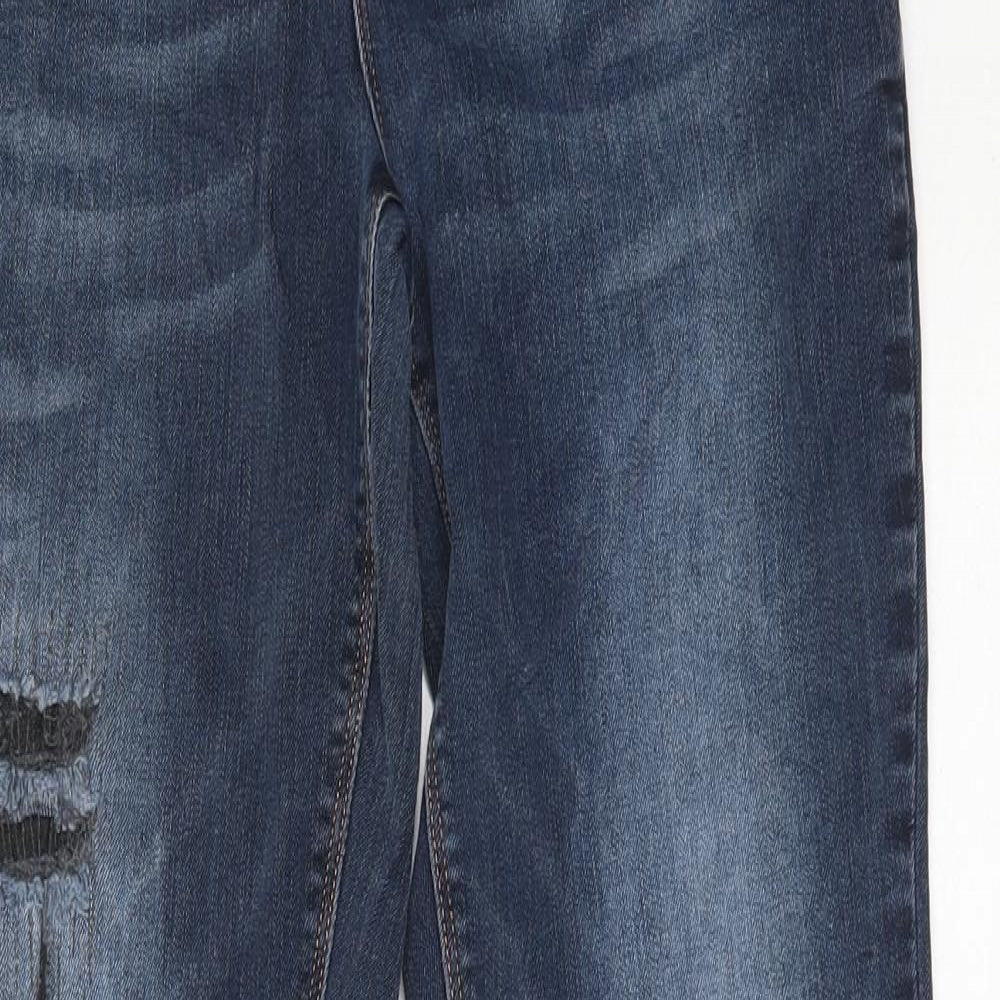Womens UK Size 27 in Street One Regular Fit Straight Blue Jeans