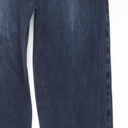 Womens UK Size 27 in Street One Regular Fit Straight Blue Jeans