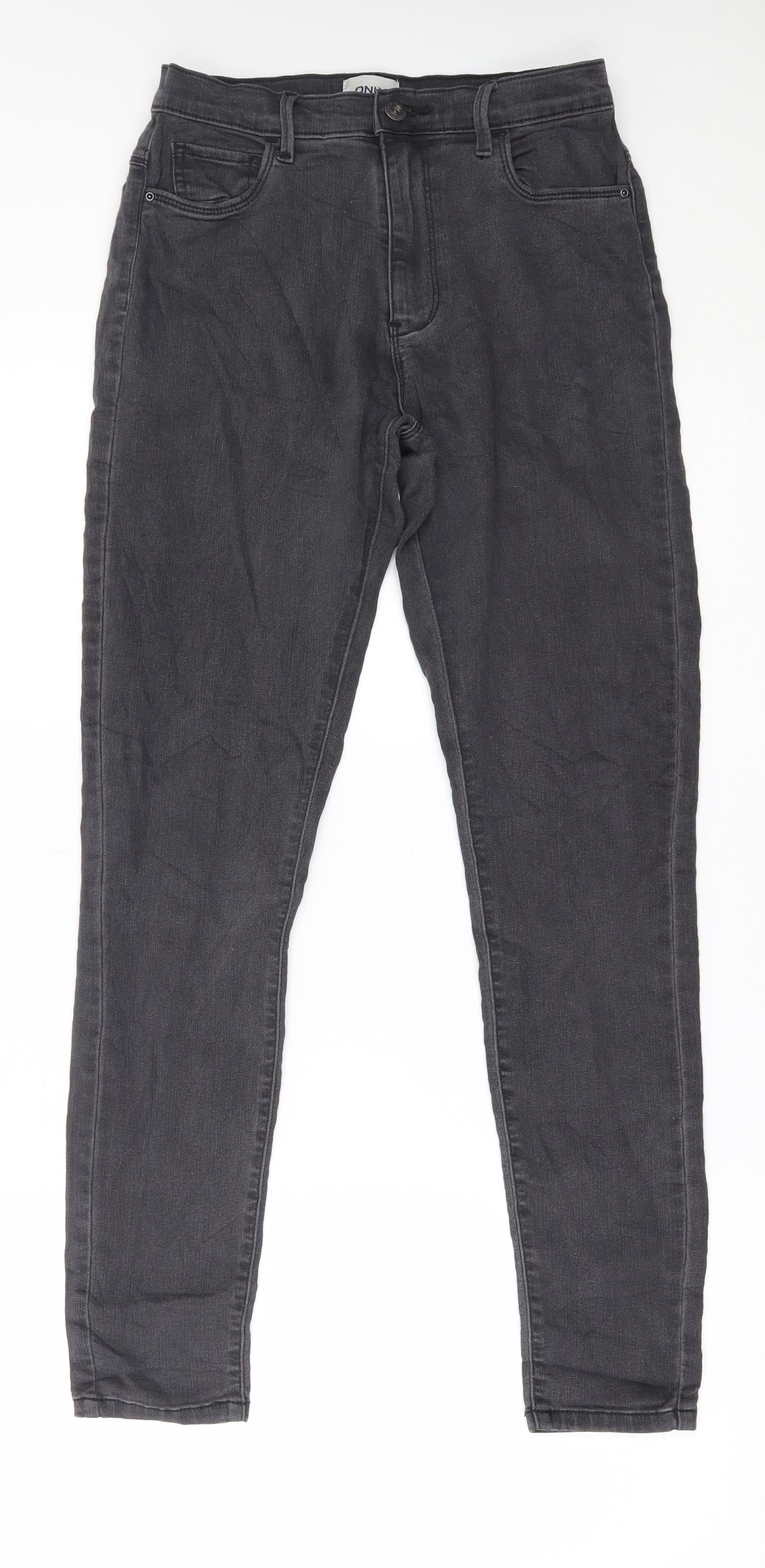 Only Womens Grey  Denim Skinny Jeans Size M L29 in