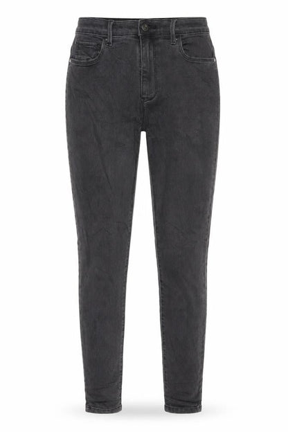 Front view of Only women’s grey denim skinny jeans, size M, 29-inch leg