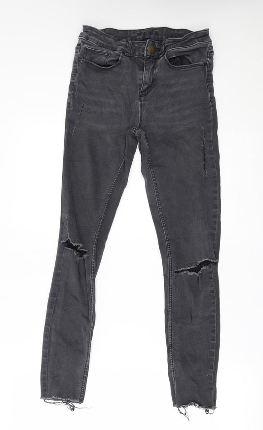 Womens UK Size 26 in VILA Regular Fit Skinny Grey Jeans