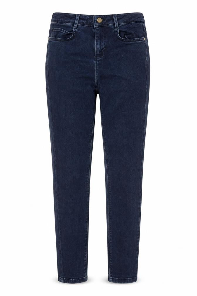 Front view of Pied A Terre women’s blue skinny jeans, size UK 8, 27-inch leg