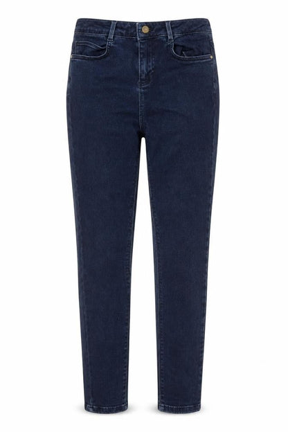 Front view of Pied A Terre women’s blue skinny jeans, size UK 8, 27-inch leg