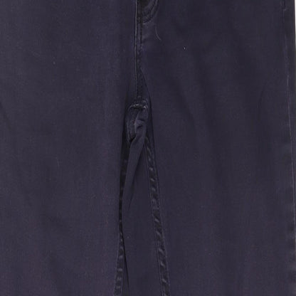 Womens UK Size 10 H&M Regular Fit Straight Purple Jeans