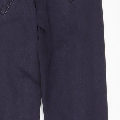 Womens UK Size 10 H&M Regular Fit Straight Purple Jeans