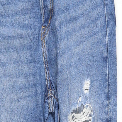 Womens UK Size 8 H&M Regular Fit Tapered Blue Jeans