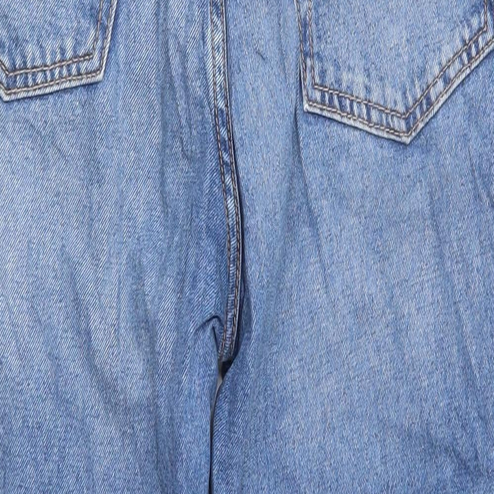 Womens UK Size 8 H&M Regular Fit Tapered Blue Jeans