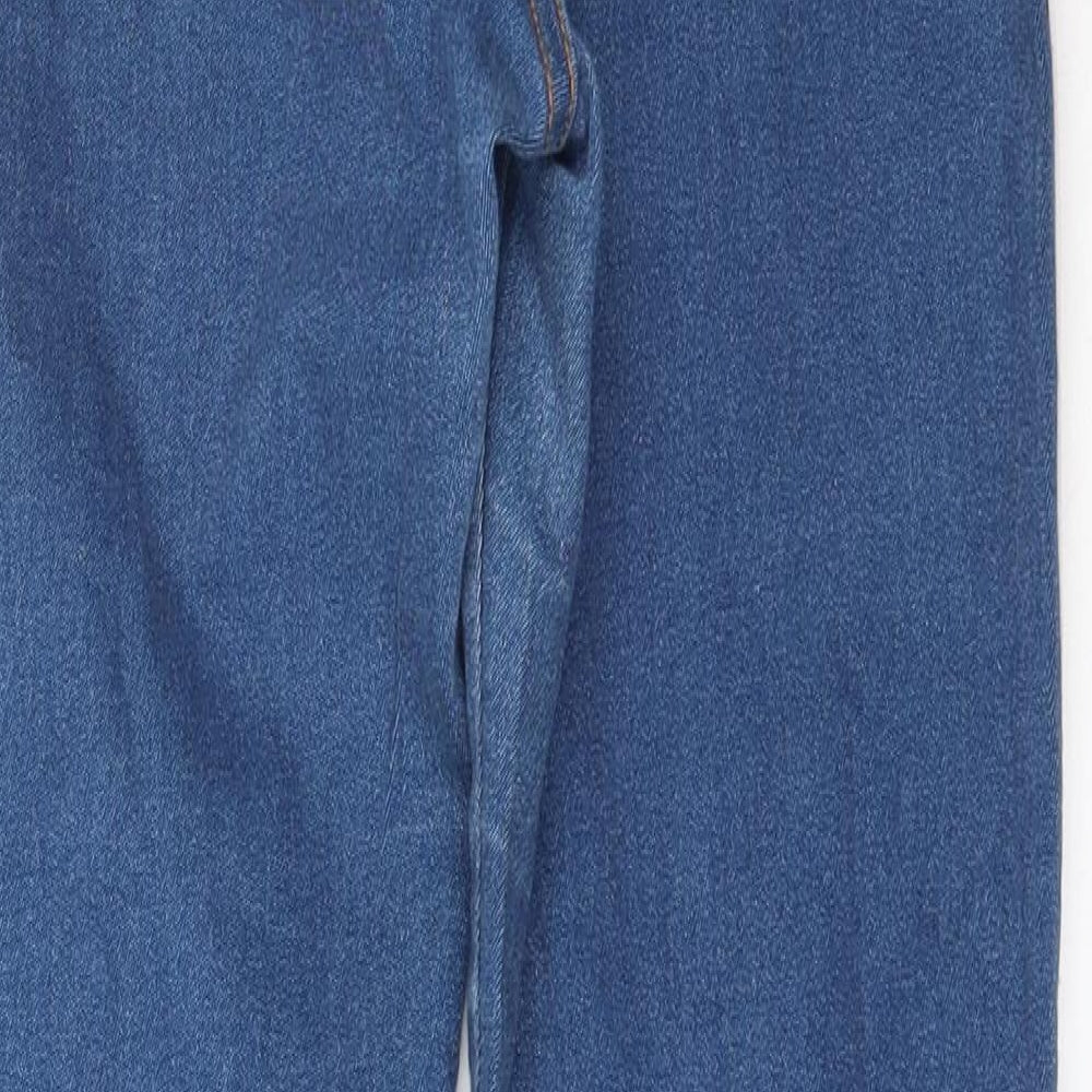 Be Cool Womens Blue Striped  Skinny Jeans Size 8 L28 in
