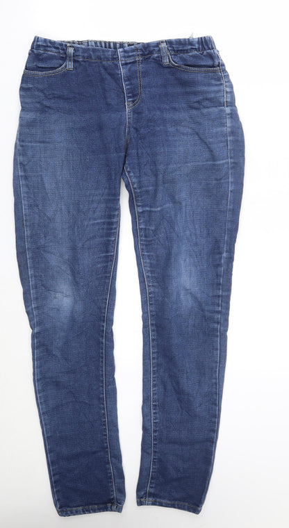 Womens UK Size 14 Preworn Regular Fit Straight Blue Jeans