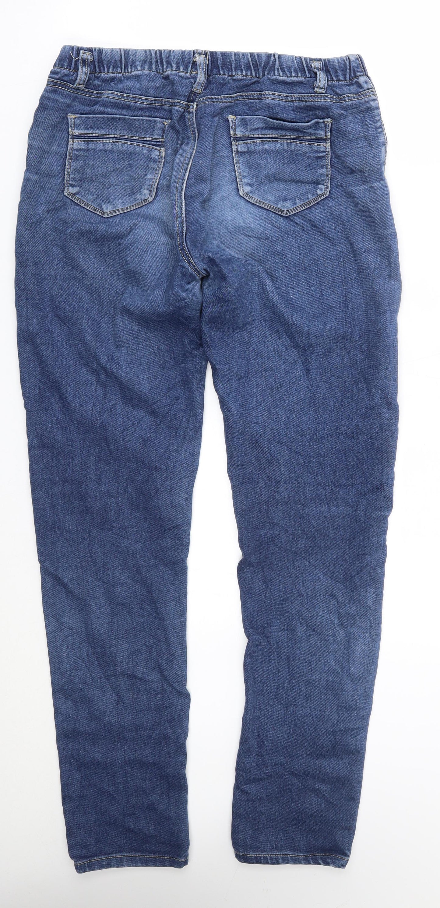 Womens UK Size 14 Preworn Regular Fit Straight Blue Jeans