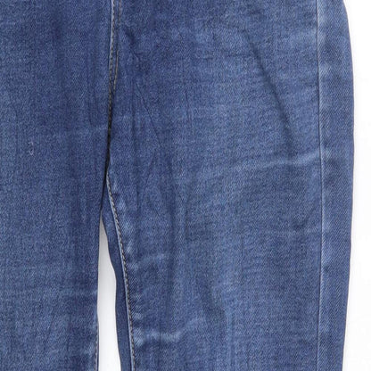 Womens UK Size 14 Preworn Regular Fit Straight Blue Jeans