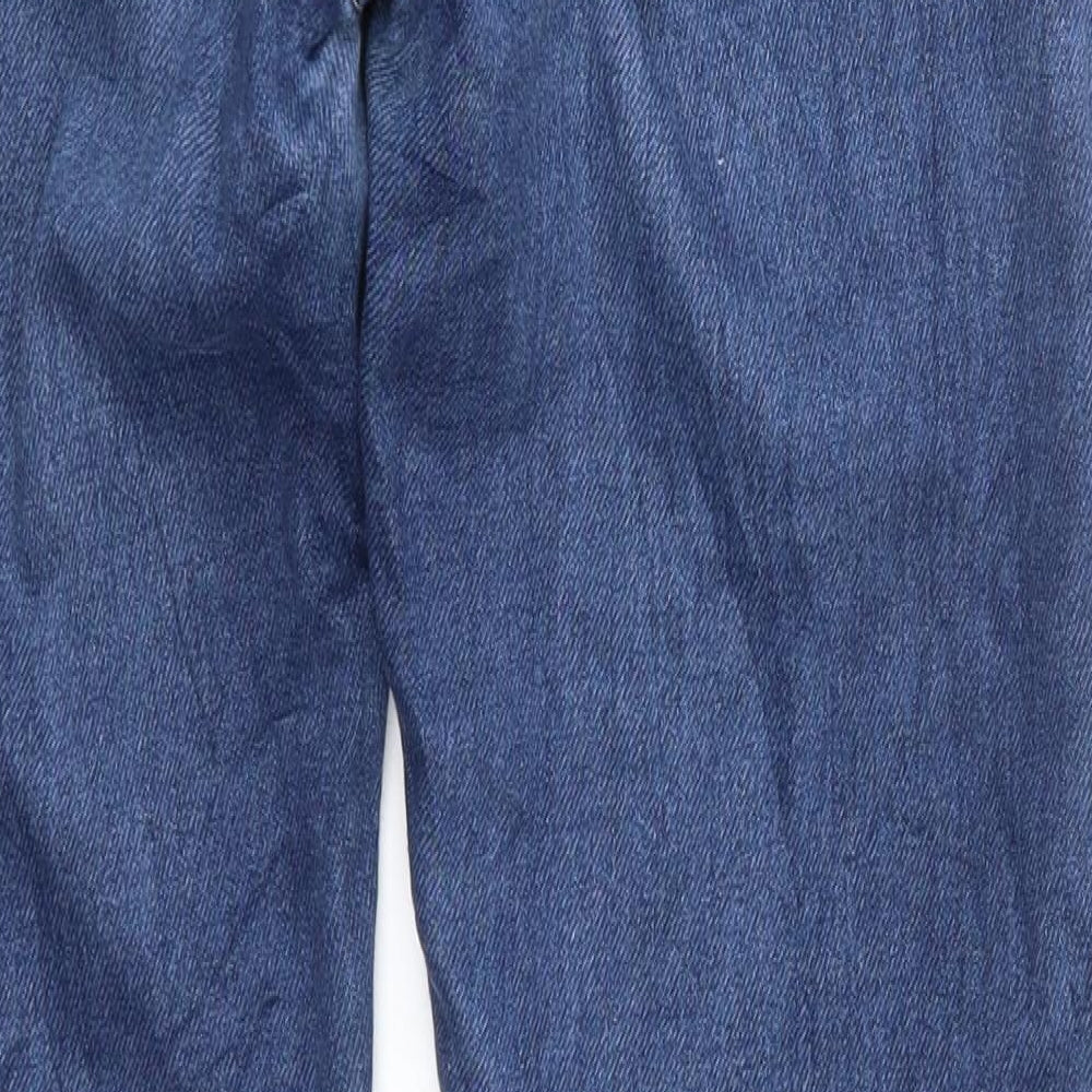 Womens UK Size 14 Preworn Regular Fit Straight Blue Jeans
