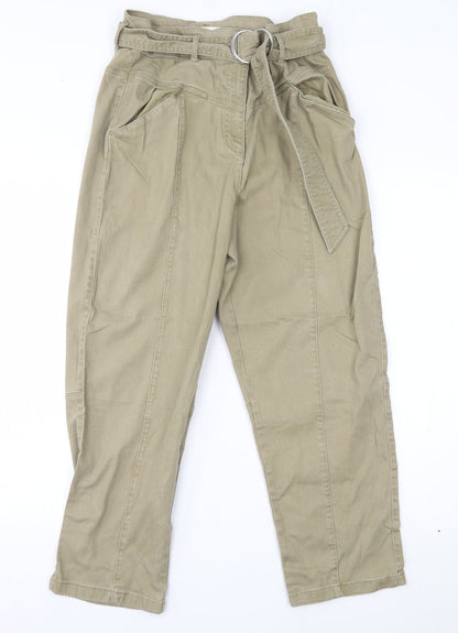 Womens UK Size 12 H&M Regular Fit Tapered Beige Jeans