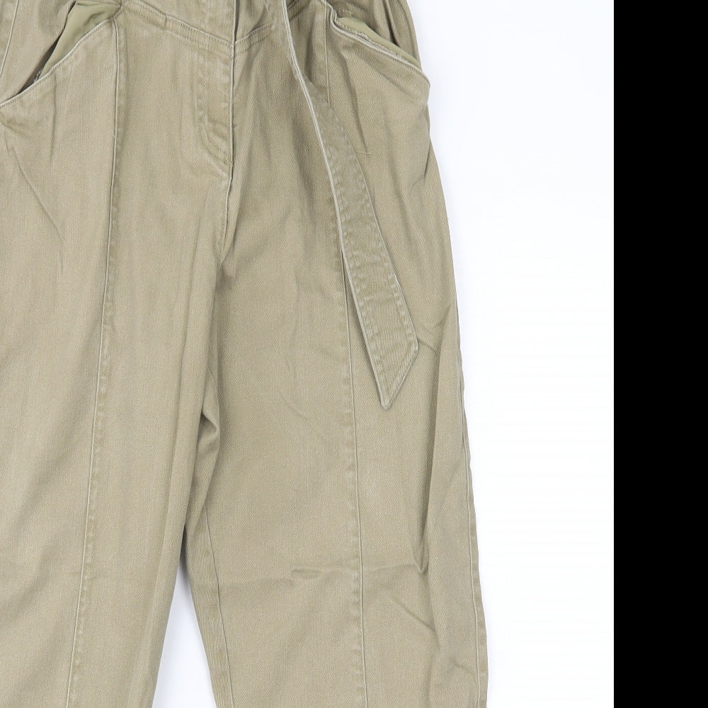 Womens UK Size 12 H&M Regular Fit Tapered Beige Jeans