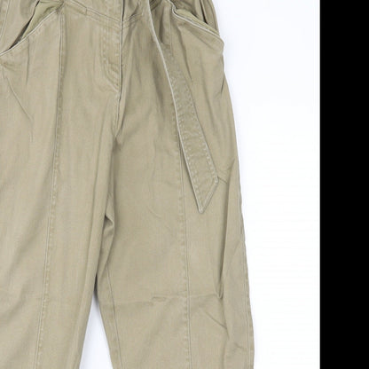 Womens UK Size 12 H&M Regular Fit Tapered Beige Jeans