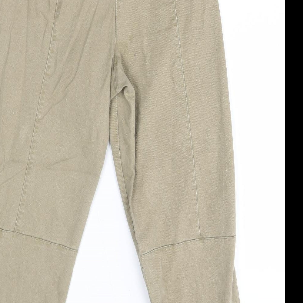 Womens UK Size 12 H&M Regular Fit Tapered Beige Jeans