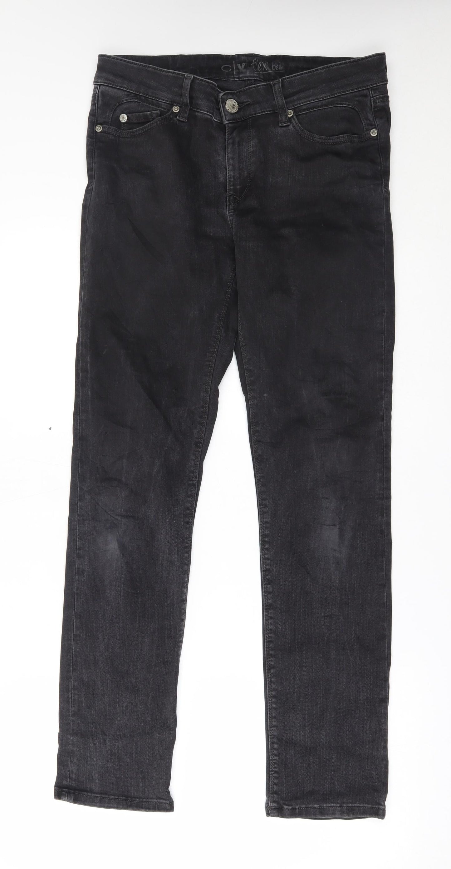 CV Womens Black   Straight Jeans Size 12 L29 in