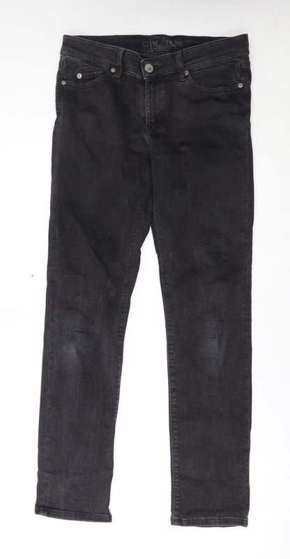 CV Womens Black   Straight Jeans Size 12 L29 in