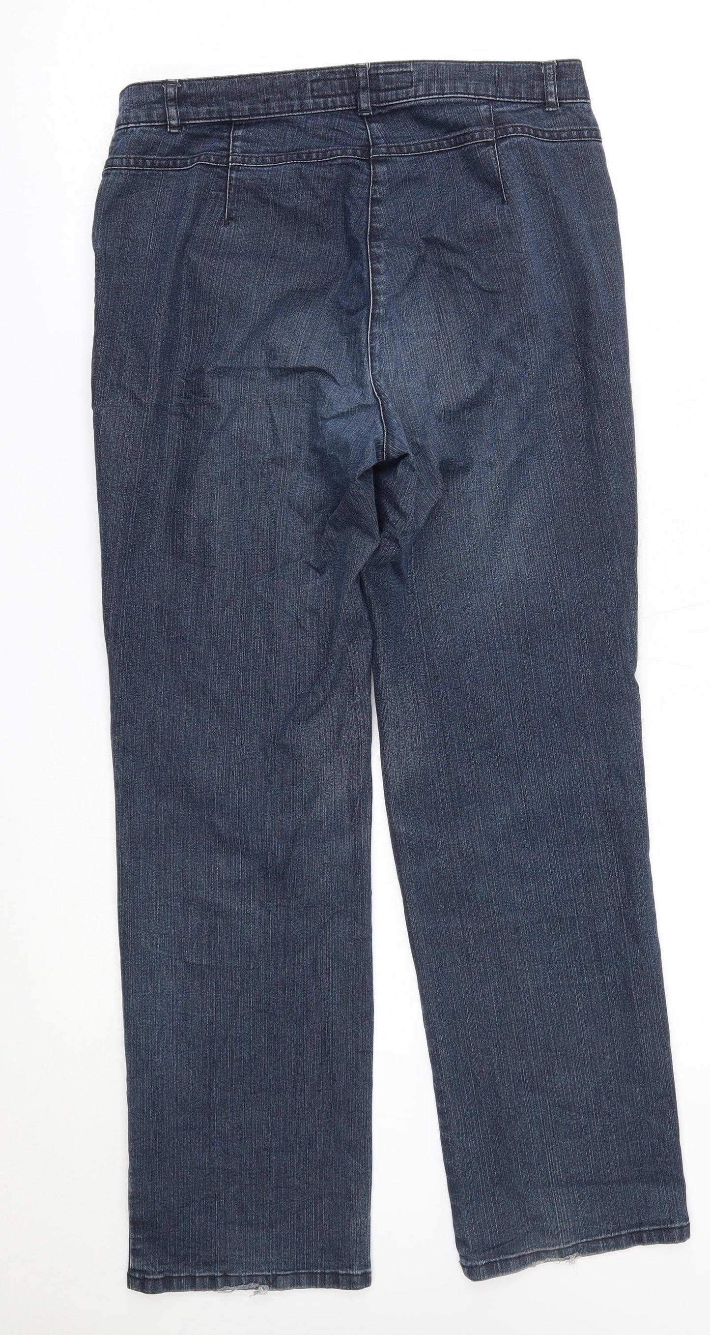 Womens UK Size 12 ZERRES Regular Fit Straight Blue Jeans