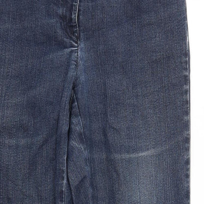 Womens UK Size 12 ZERRES Regular Fit Straight Blue Jeans