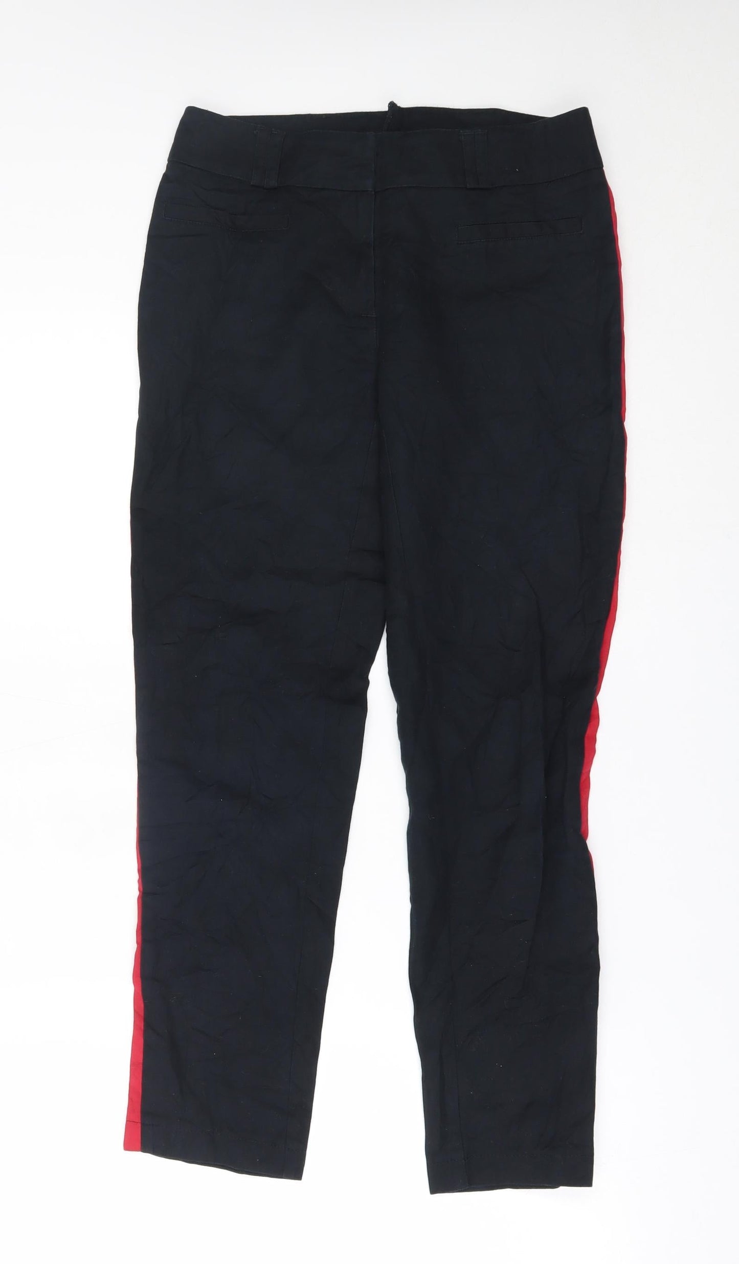 Womens UK Size 28 Preworn Regular Fit  Black Trousers