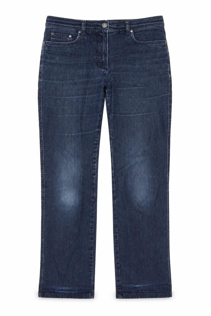 Front view of Bonita women’s blue straight jeans, size UK 8, 30-inch leg