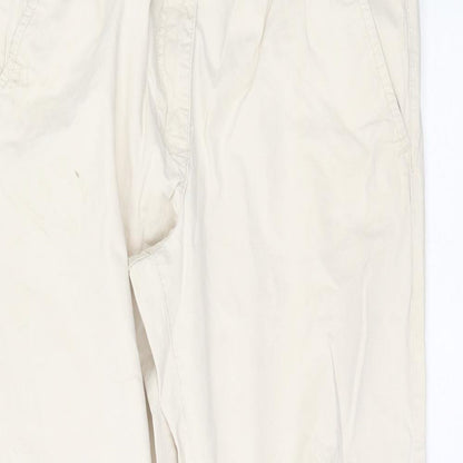 Crane Womens Beige   Chino Trousers Size 14 L24 in