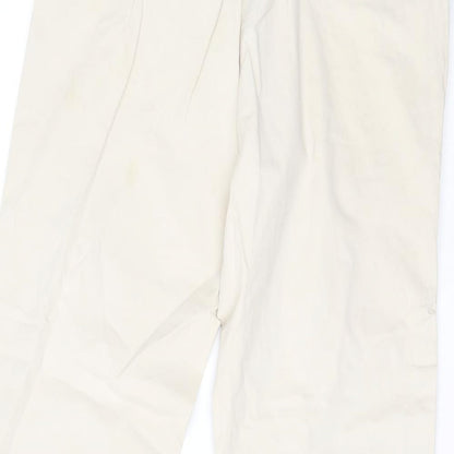 Crane Womens Beige   Chino Trousers Size 14 L24 in