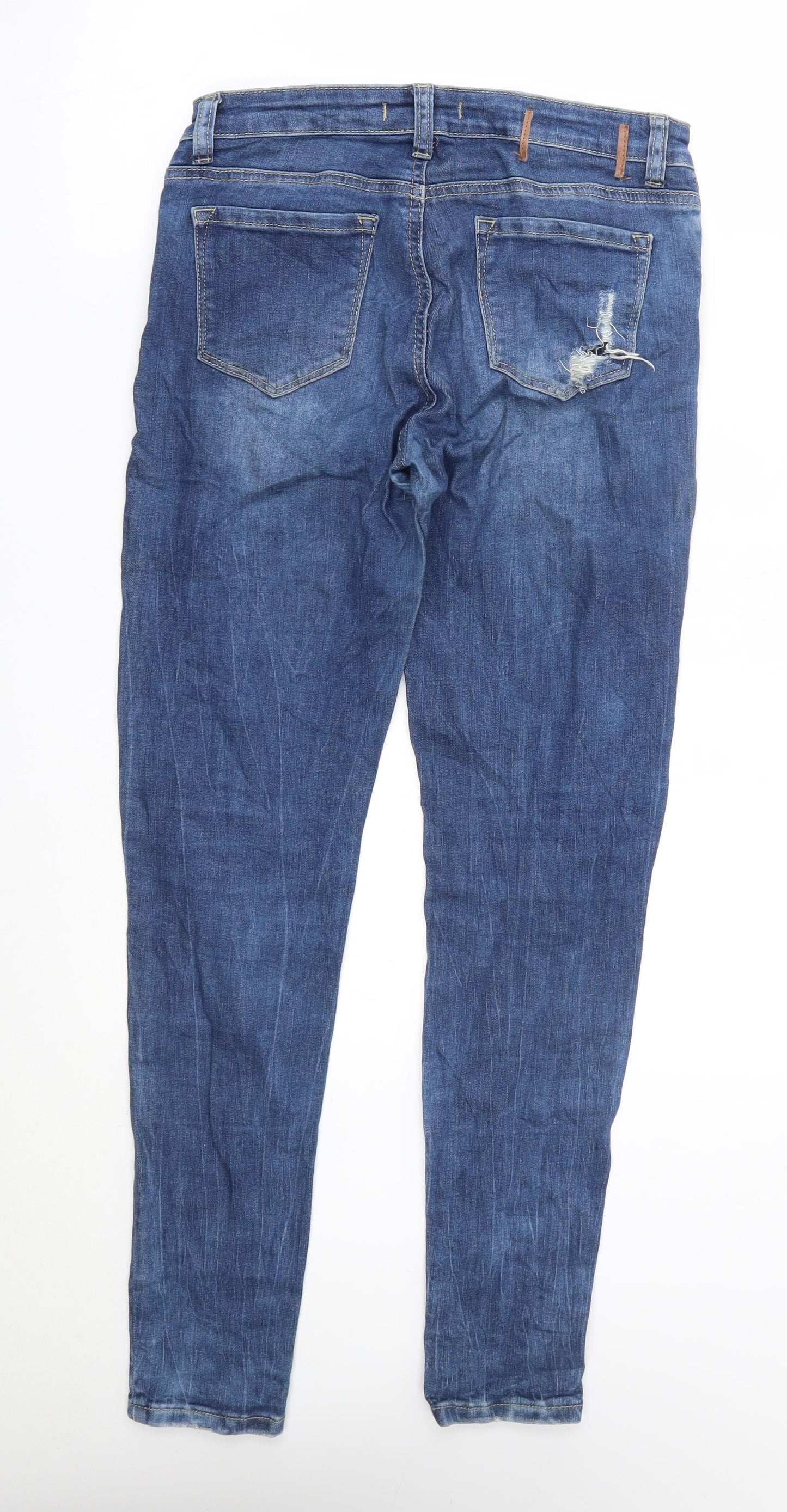 Womens UK Size 8 TALLY WEiJL Regular Fit Skinny Blue Jeans