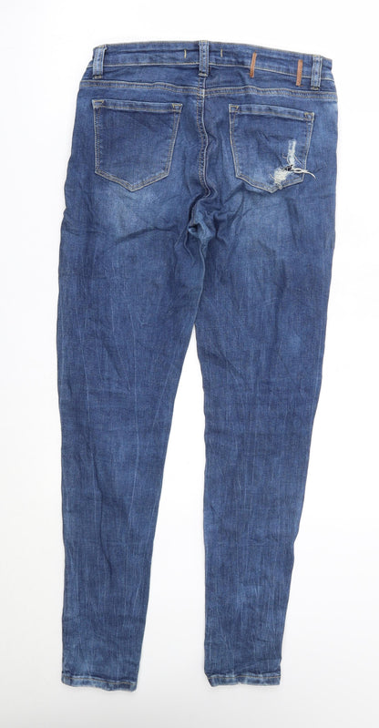 Womens UK Size 8 TALLY WEiJL Regular Fit Skinny Blue Jeans