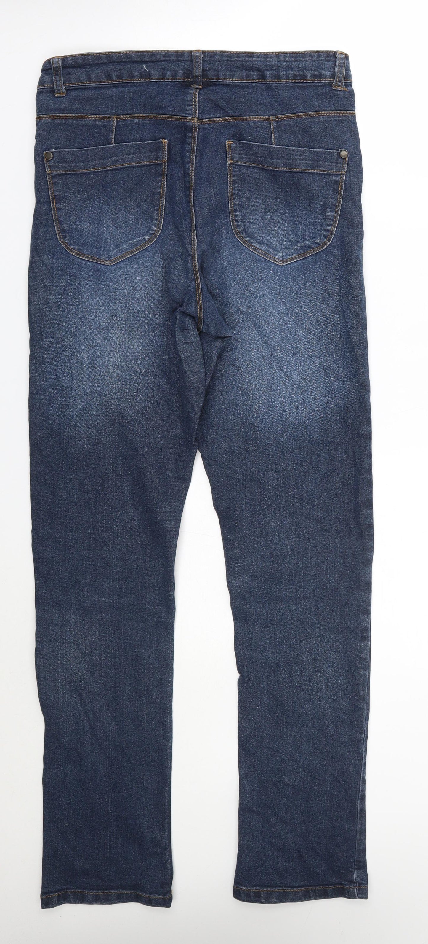 elle nor Womens Blue   Straight Jeans Size 28 in L30 in