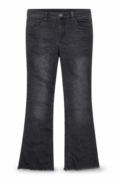 Womens UK Size 29 H&M Regular Fit Flared Black Jeans