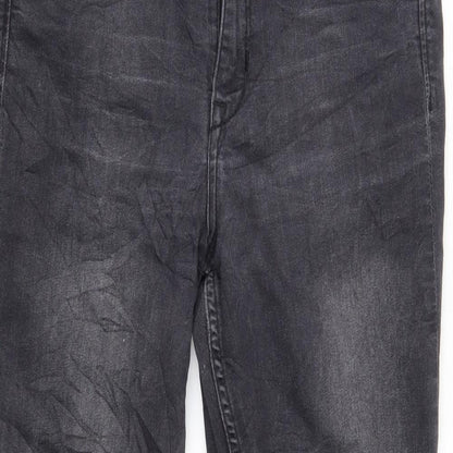 Womens UK Size 29 H&M Regular Fit Flared Black Jeans