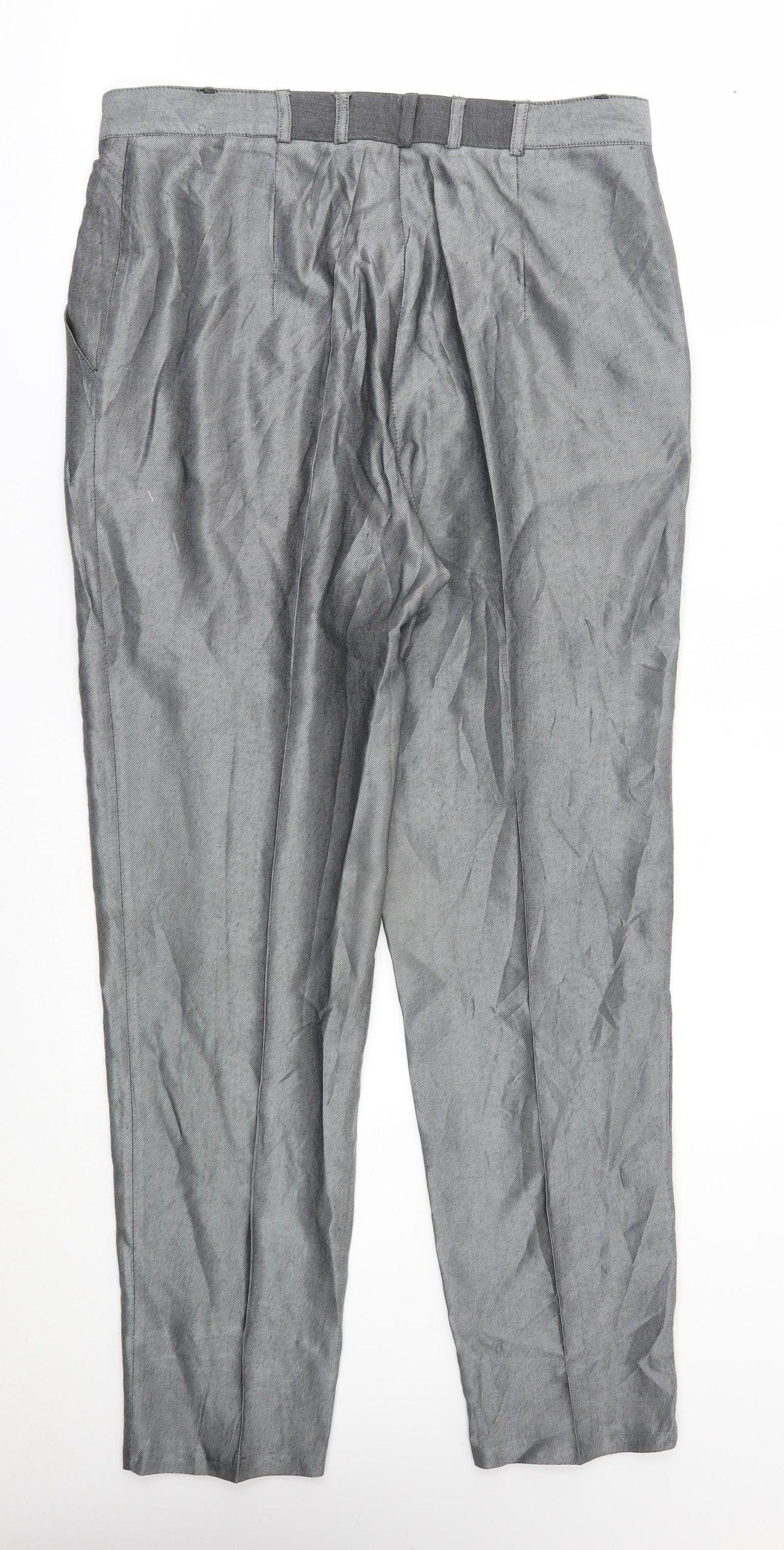 Womens UK Size 10 Preworn Regular Fit  Grey Trousers