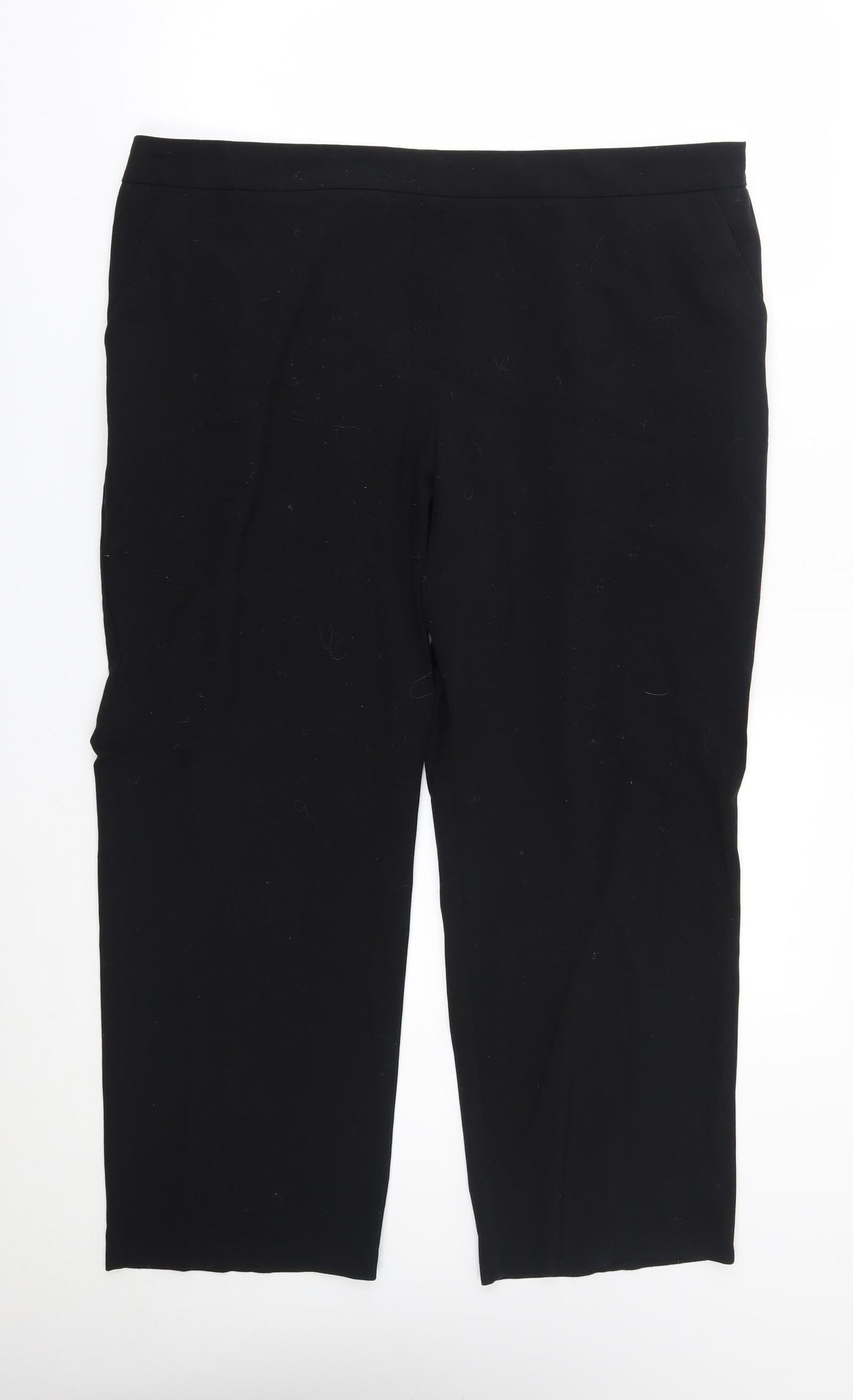 Womens UK Size 40 in M&S Slim Fit  Black Trousers