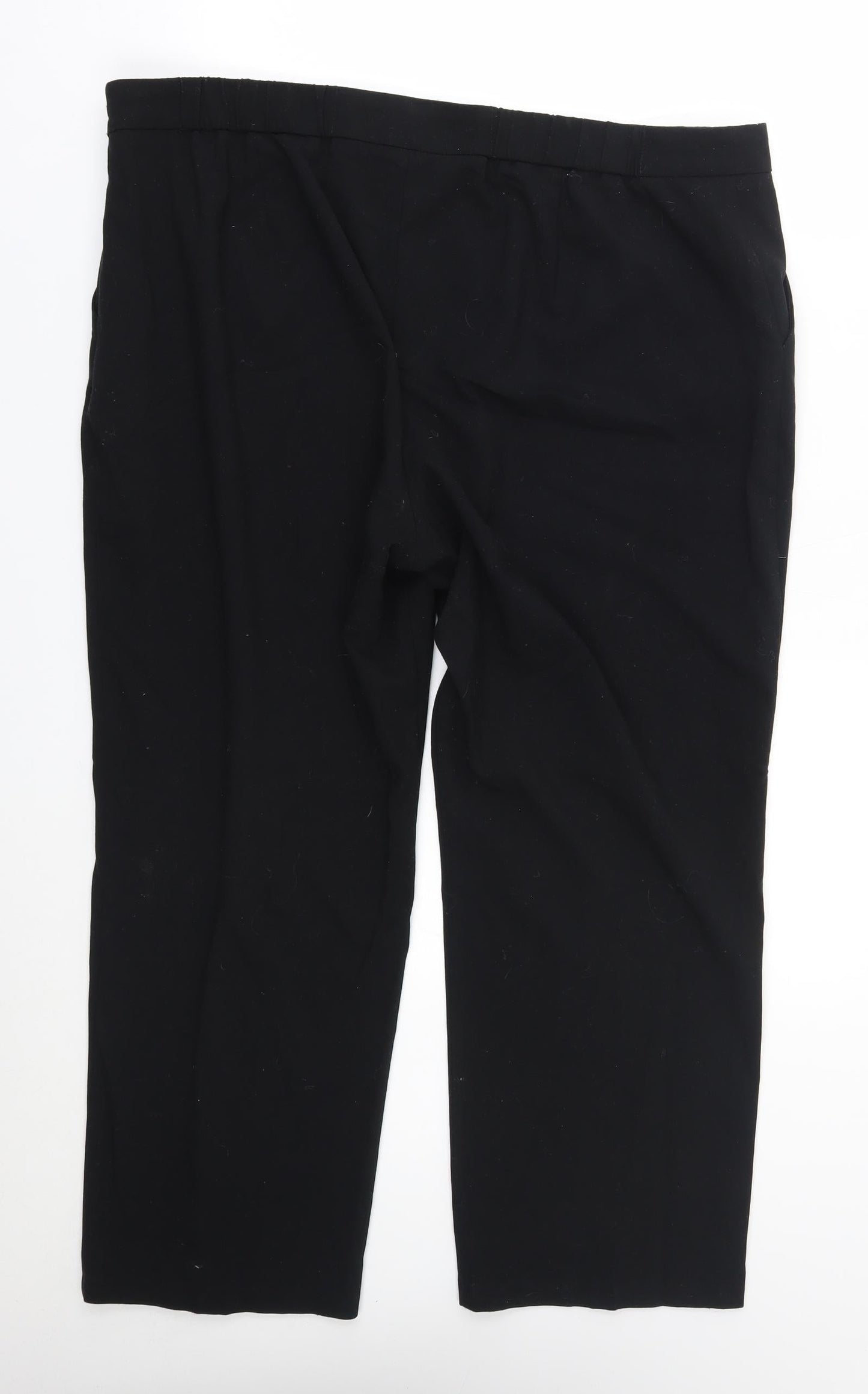 Womens UK Size 40 in M&S Slim Fit  Black Trousers