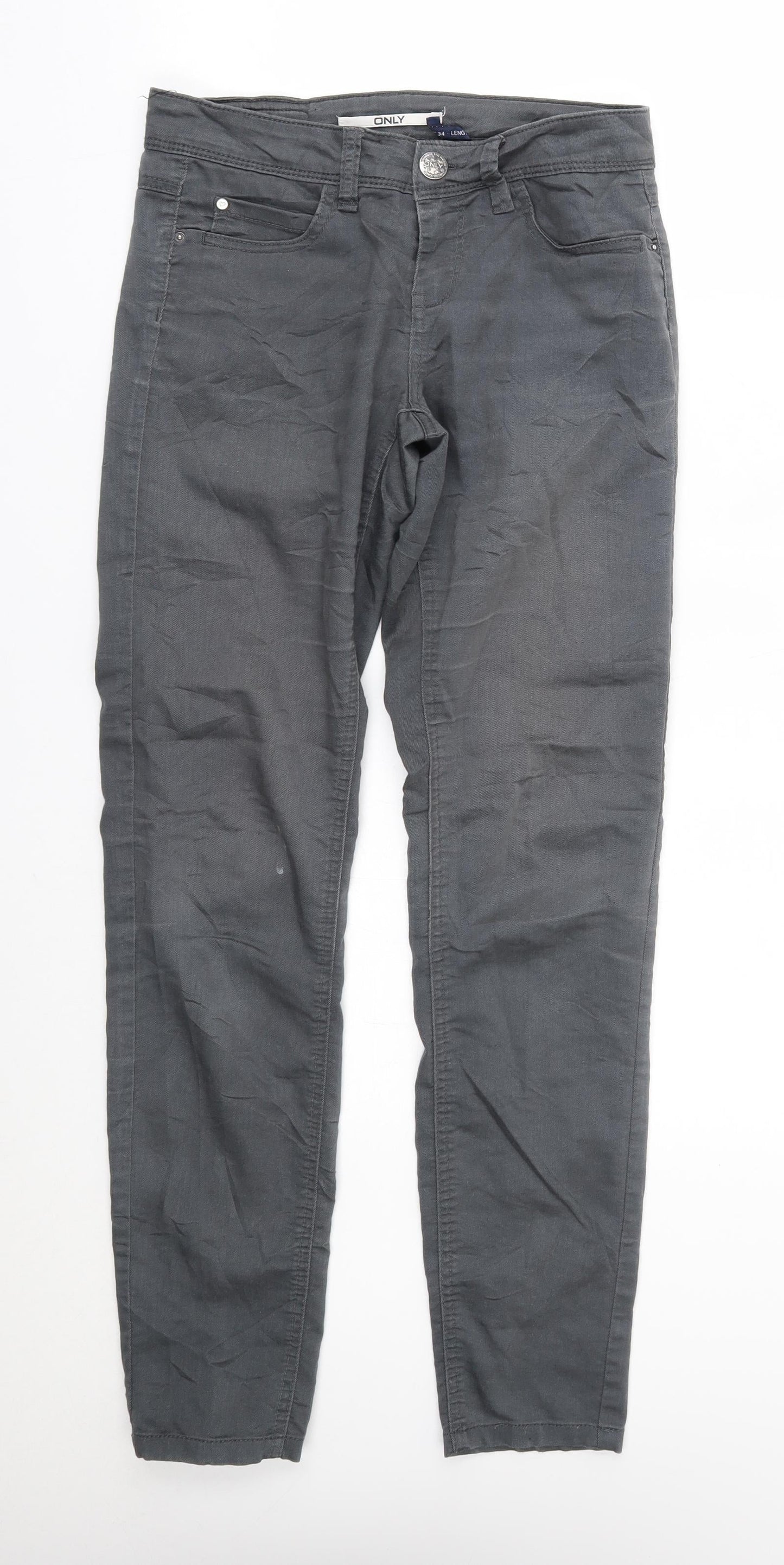 Only Womens Grey   Skinny Jeans Size 28 L30 in