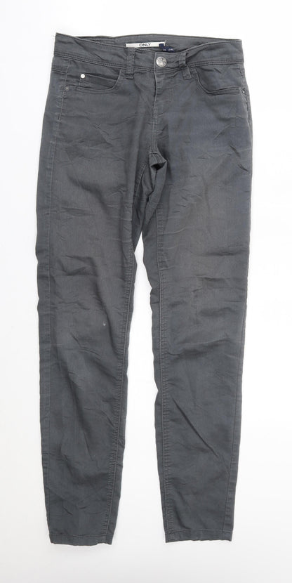 Only Womens Grey   Skinny Jeans Size 28 L30 in
