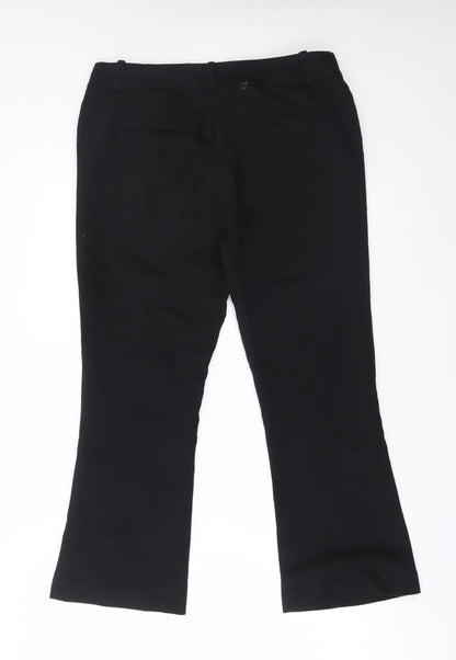 Womens UK Size 12 monnari Regular Fit  Black Trousers