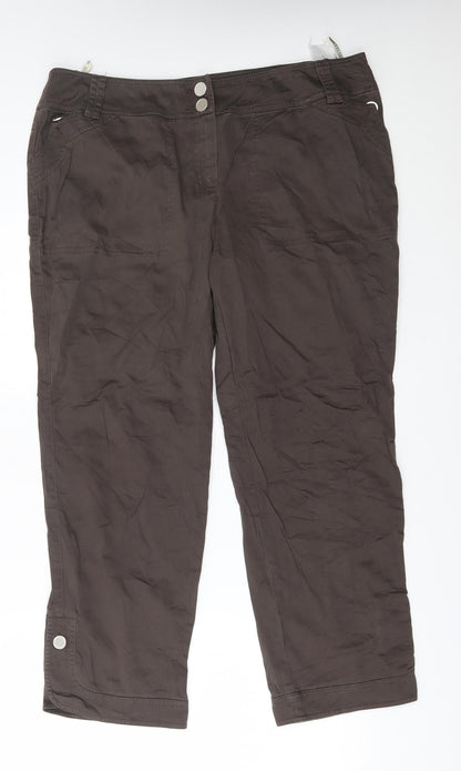 zucchero Womens Brown   Trousers  Size 10 L27 in