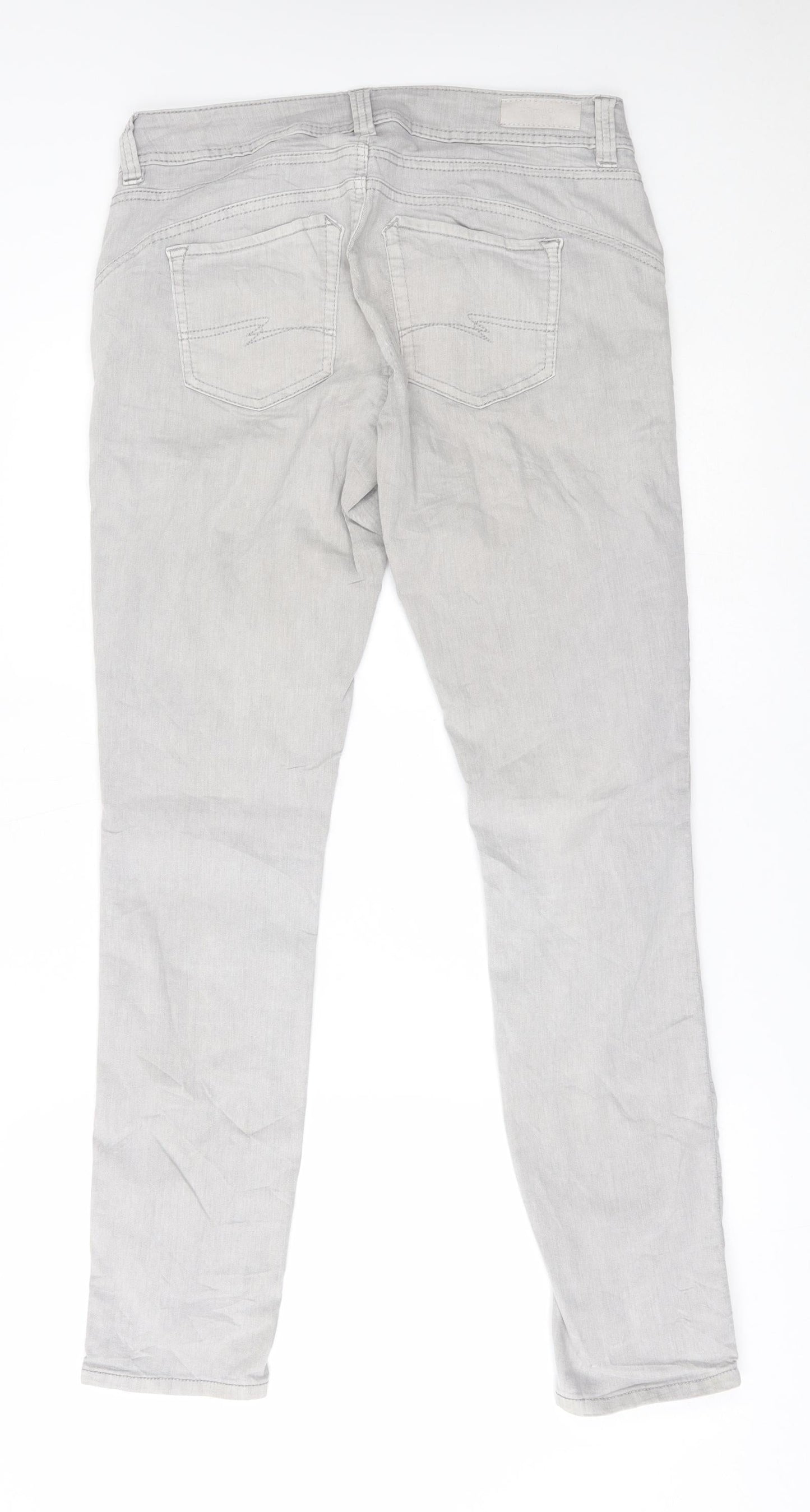 Womens UK Size 27 Street One Regular Fit Straight Grey Jeans