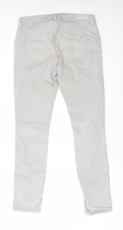 Womens UK Size 27 Street One Regular Fit Straight Grey Jeans