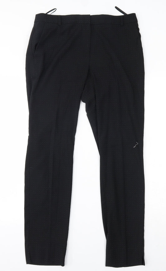 Warehouse Womens Black   Trousers  Size 10 L27 in