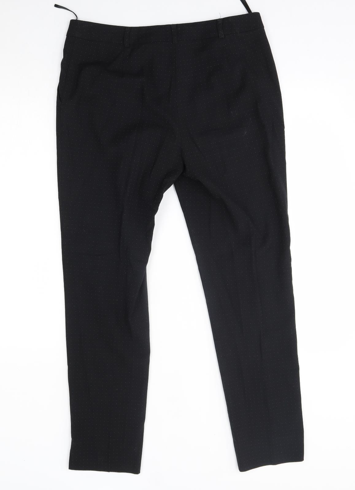 Warehouse Womens Black   Trousers  Size 10 L27 in