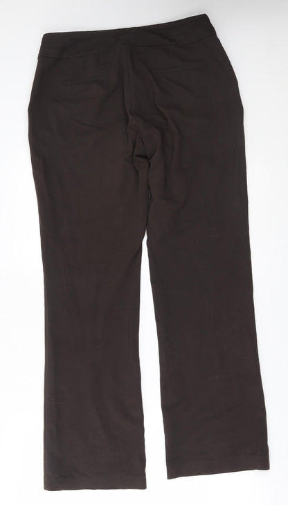 Womens UK Size 12 Camaïeu Regular Fit  Brown Trousers